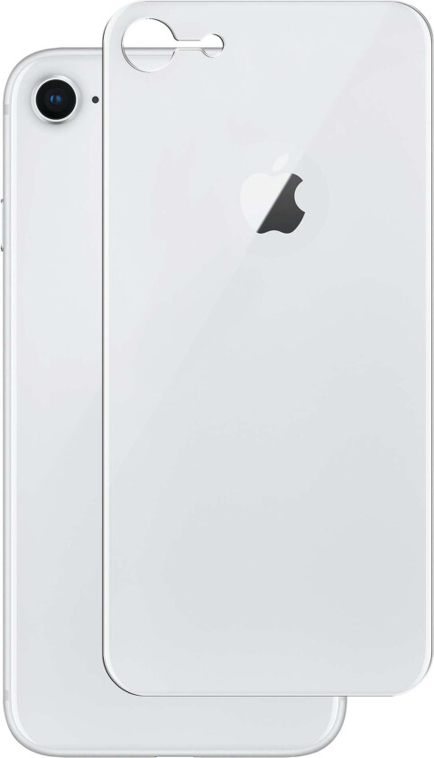 Curved Silicate skjermbeskytter Back iPhone 6/7/8/SE Gen. 2 (sølv)