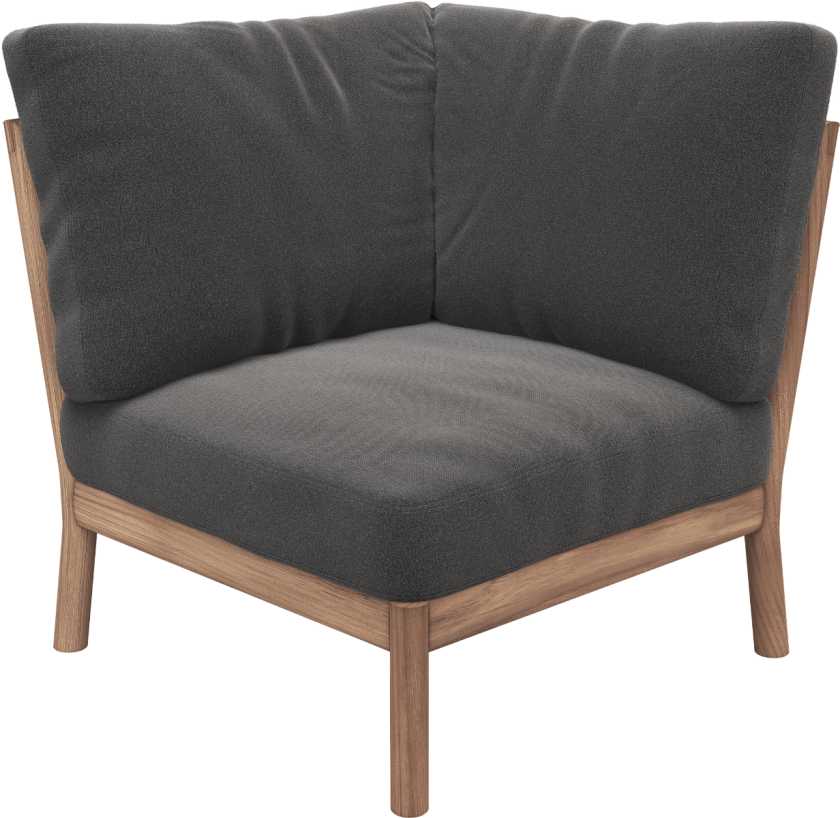 Bilde av Tradition Hjørnemodul Koksgrå Teak