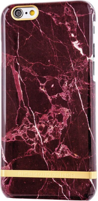 MarbleGlossi deksel for iPhone 6S (rød)