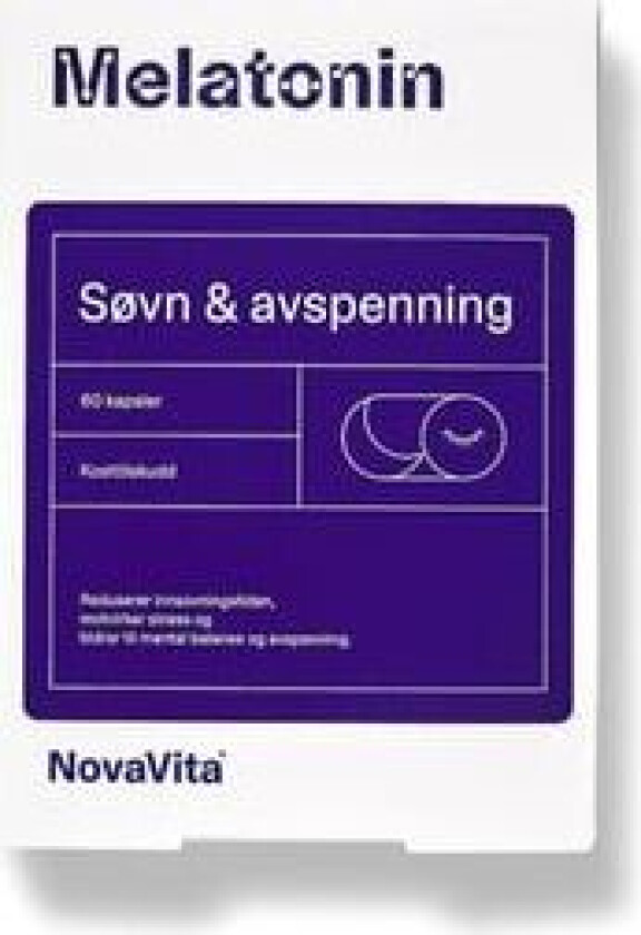 Novavita Melatonin Søvn 60 Stk