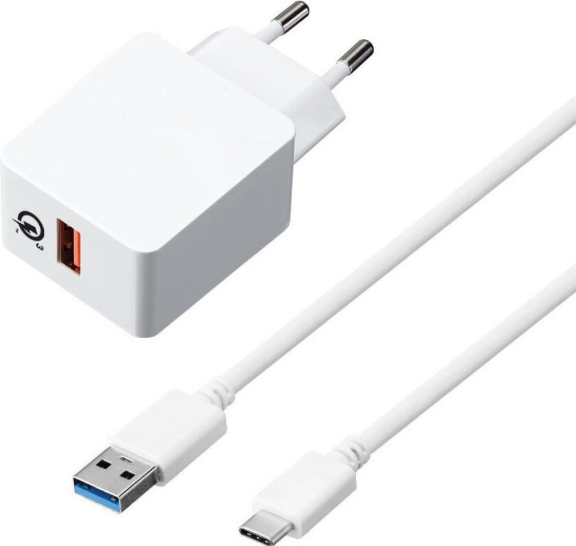 rask vegglader USB-C 2 m