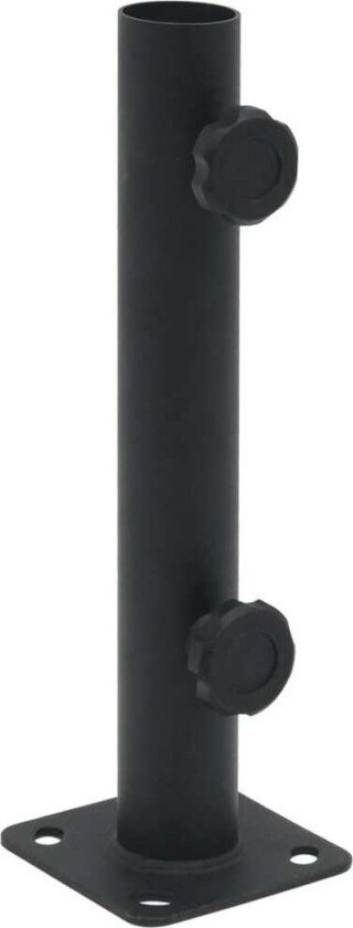Parasollfot for Ø32/34/38 mm stang matt svart stål