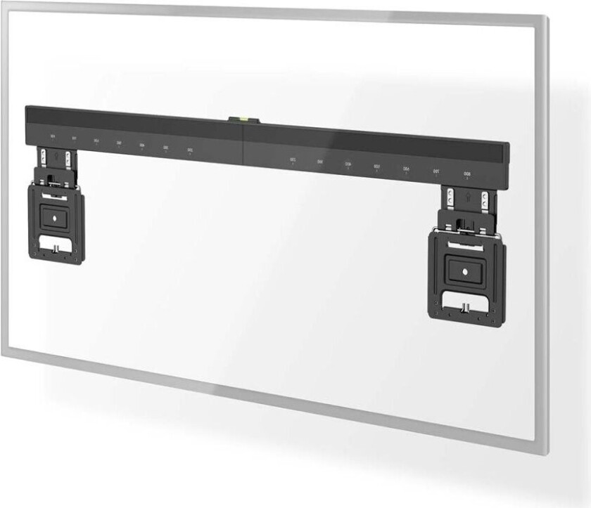 Fast TV Veggfeste 43 - 100 " Maximum skjerm vekt: 75 kg Minimum vegg avstand: 9,50 mm Stål Sort