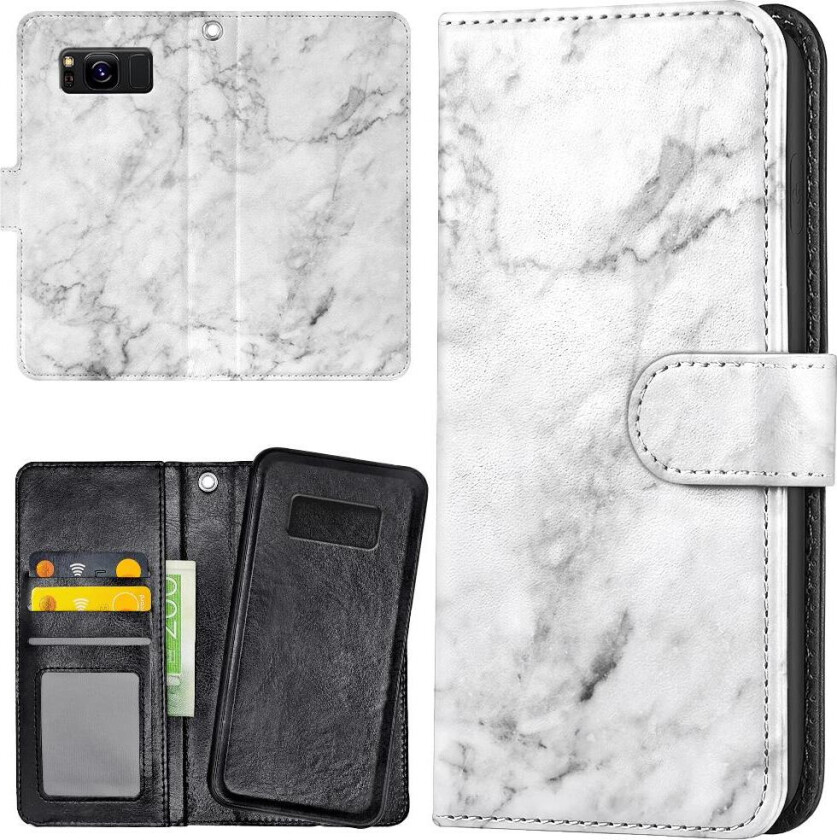 Samsung Galaxy S8 - Lommebok Deksel Marmor