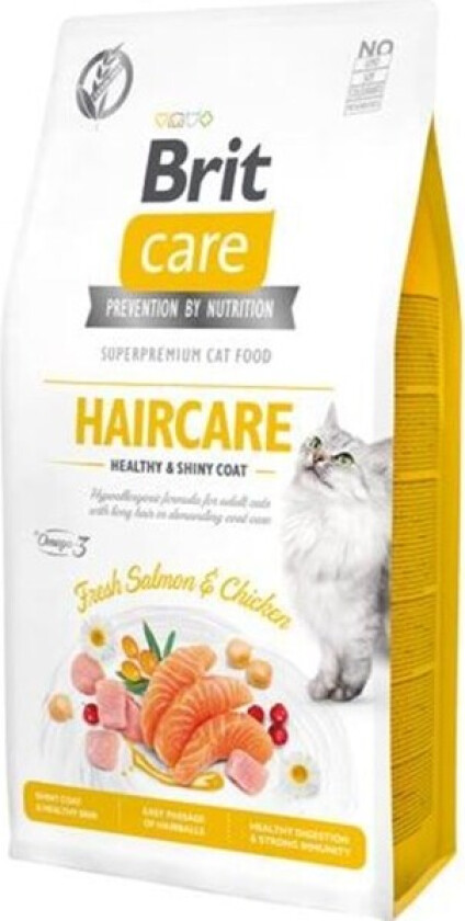 Brit Care Cat Grain Free Haircare Healthy & Shiny Coat (7 kg)