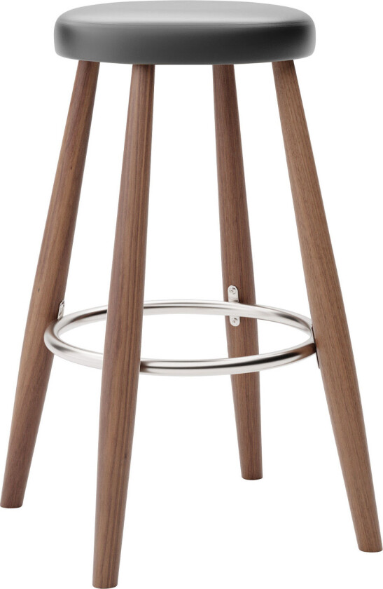 Ch58 Low Stool, Oljad Valnöt, Lädergrupp B Thor - 301