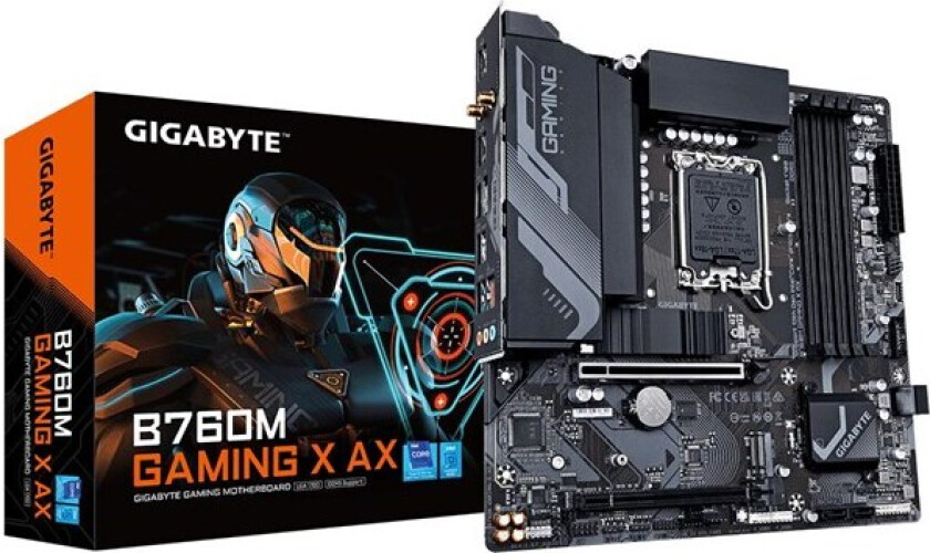 B760M GAMING X AX Hovedkort - Intel B760 - Intel LGA1700 socket - DDR5 RAM - Micro-ATX