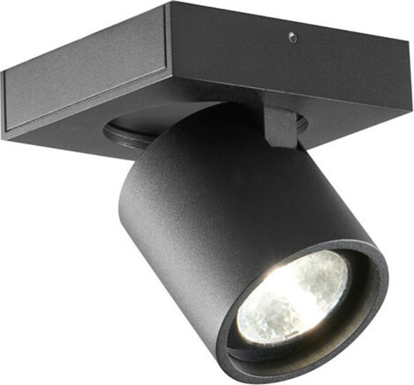 Light-Point Focus Mini 1 vegg- og taklampe Black, 3000 kelvin