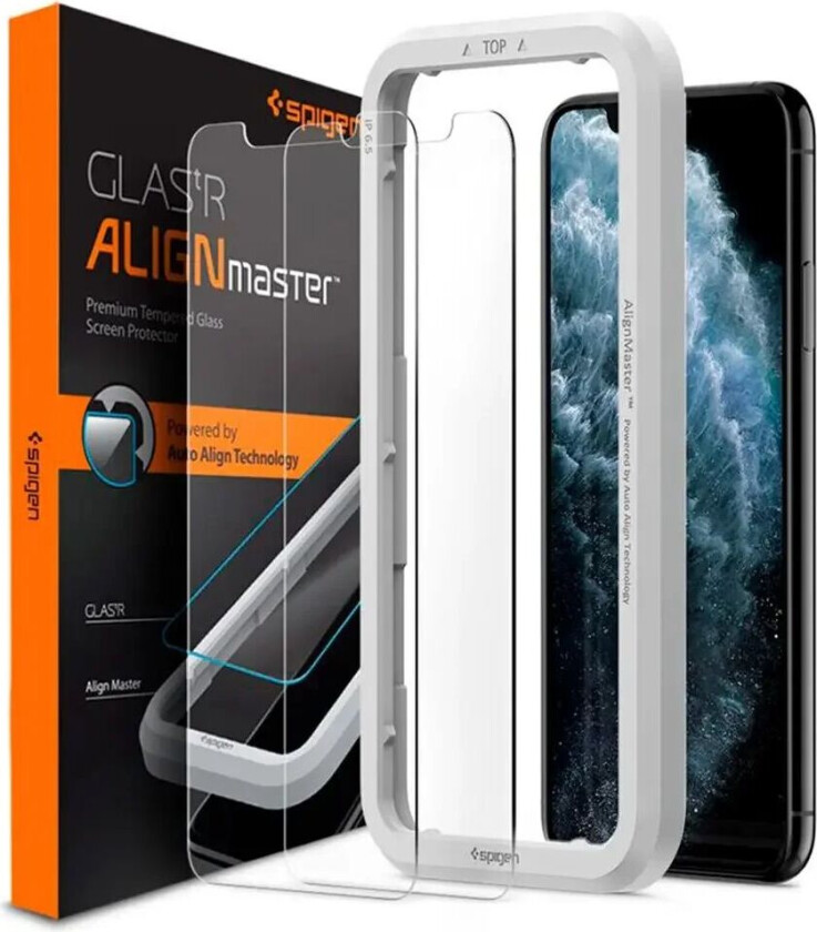 Spigen GLAS.tR AlignMaster - 2-pack (iPhone 11 Pro/X/Xs)