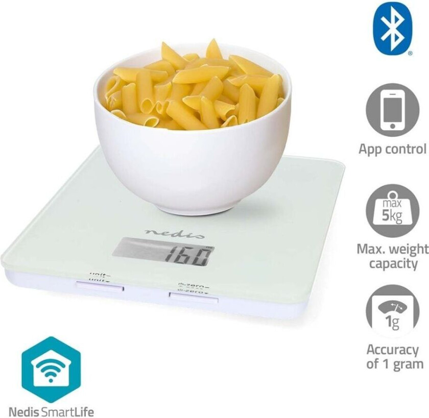 Kjøkkenvekt SmartLife Kitchen Scale KASC800WTW