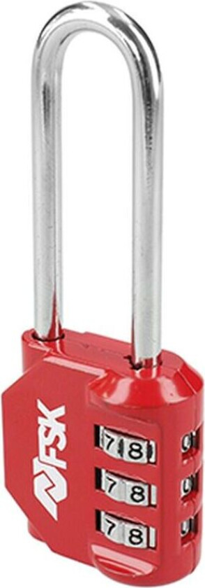 Hengelås med kode Ferrestock Red (53 mm)