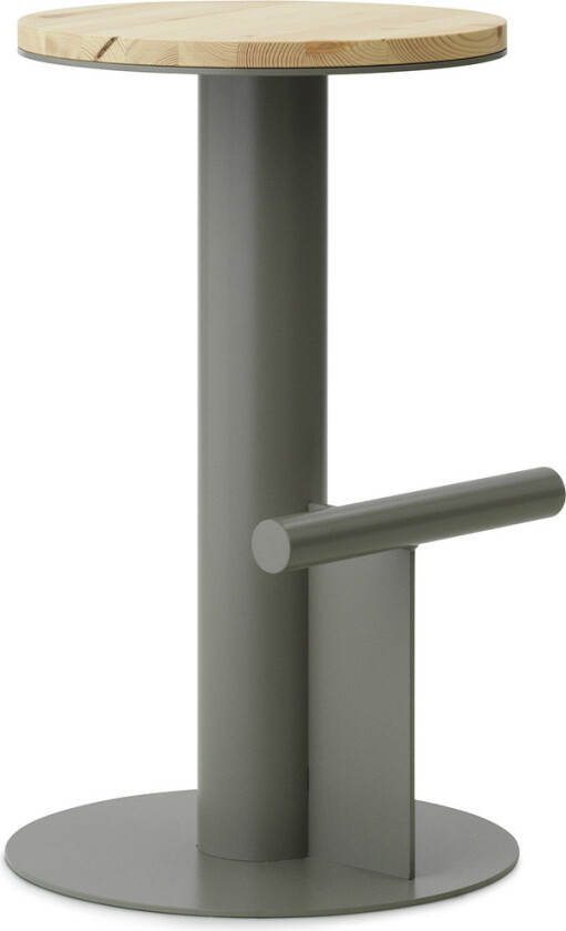 Pole Barstool 65 Cm - Pine/grey