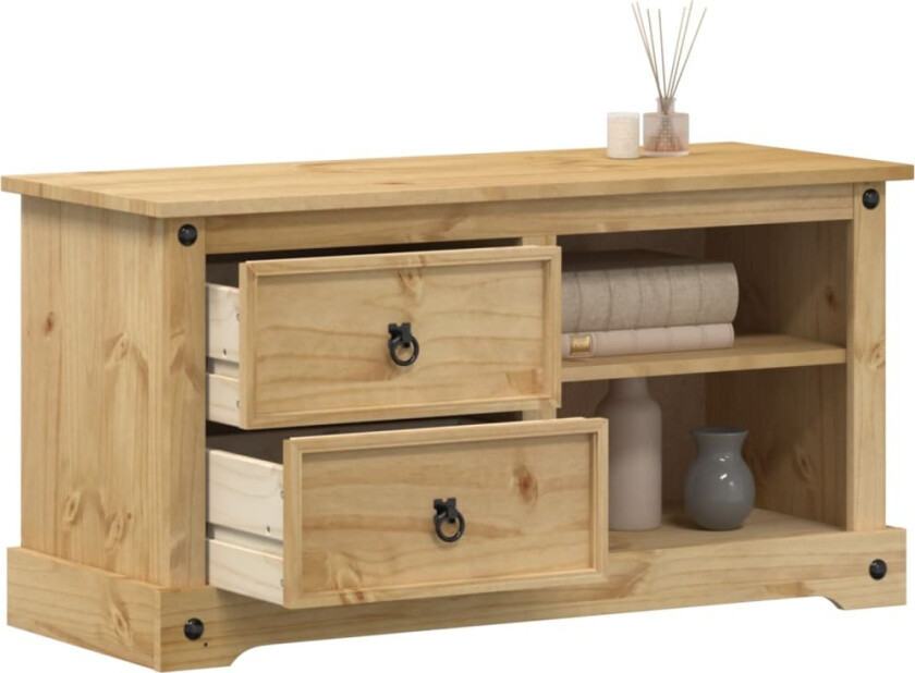 TV-benk Corona 100x40x52 cm heltre furu