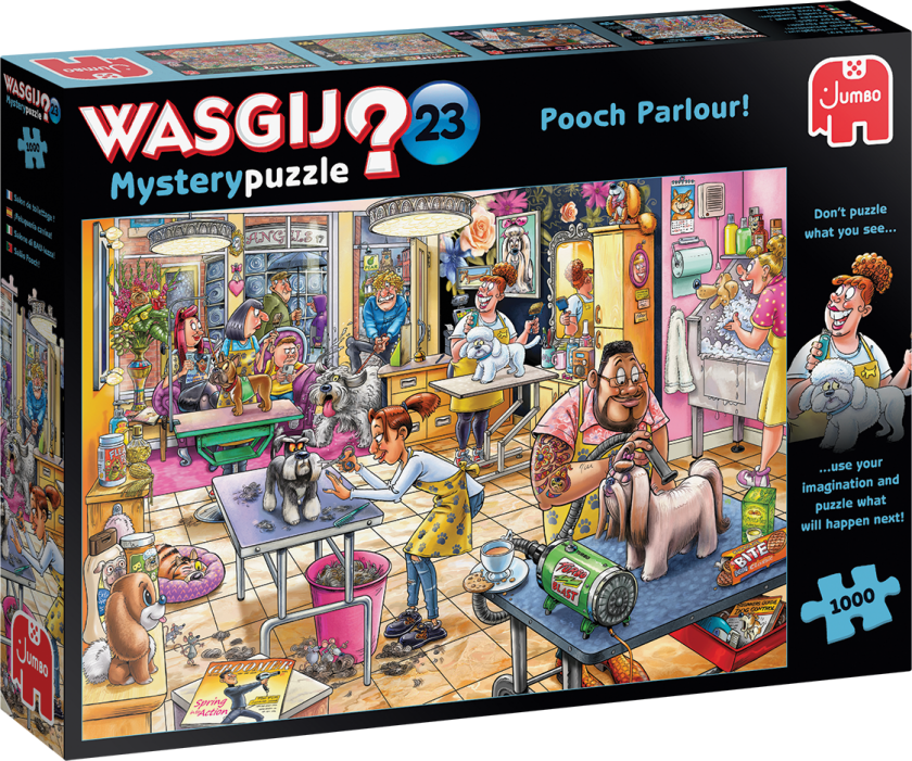 Puzzle Wasgij Mystery 23 - Pooch Parlour! (1000 pcs)