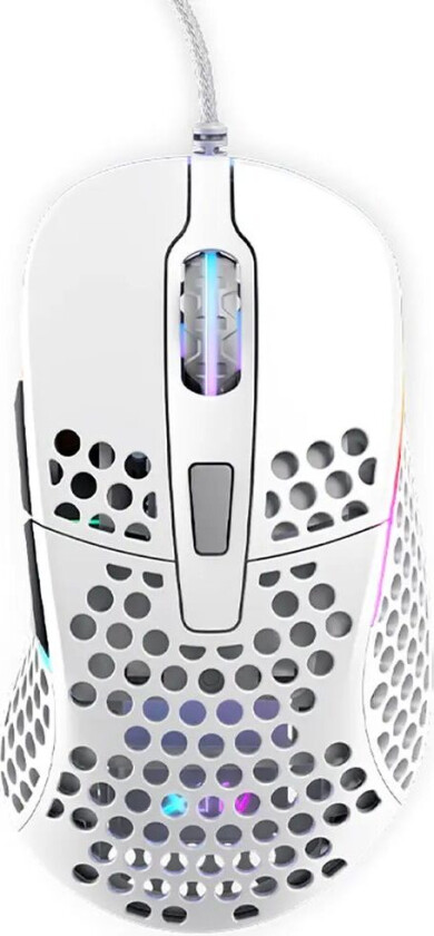 M4 Rgb Gaming Mouse White Kablet 16,000dpi Mus Hvit