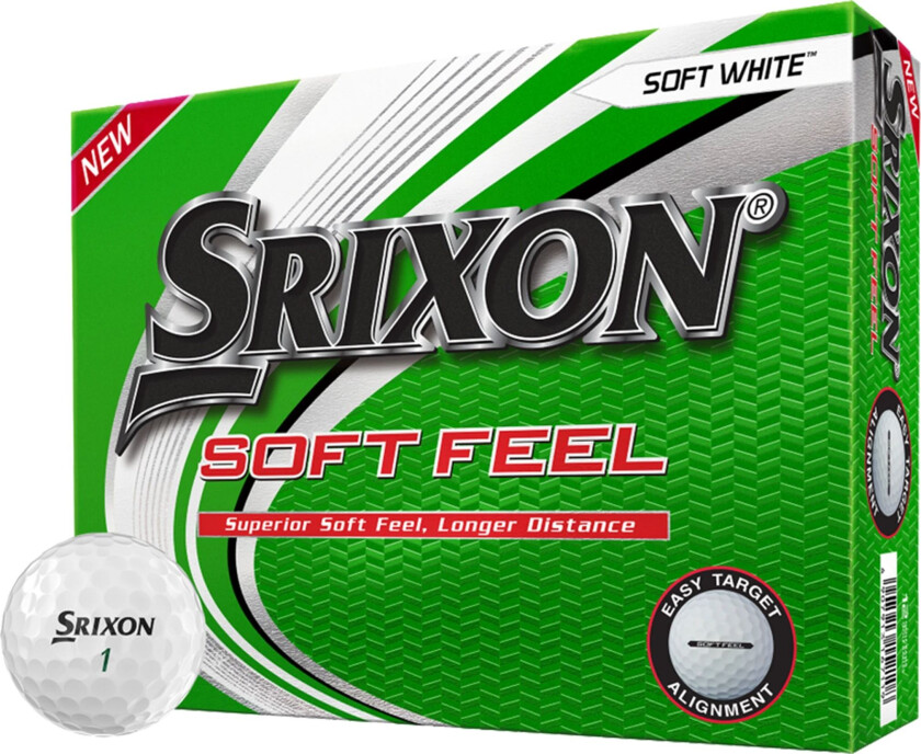 Soft Feel Golfball Hvit