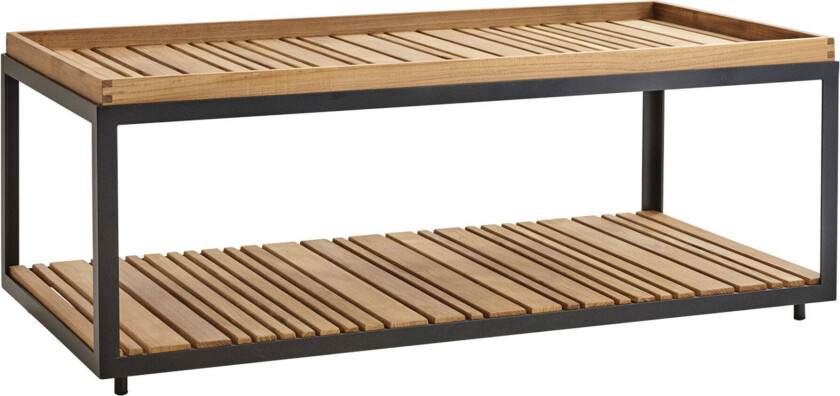 Level rektangulært Level Rektangulær Lava Grå / Teak