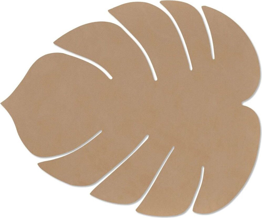 Monstera Leaf Nupo bordbrikke L Nougat