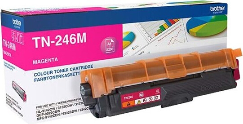TN246M - Laser toner Rød