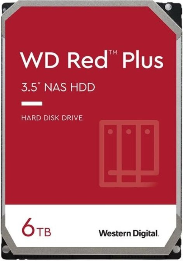 Bilde av Wd Red Plus 6tb 3.5" 5,400rpm Sata-600