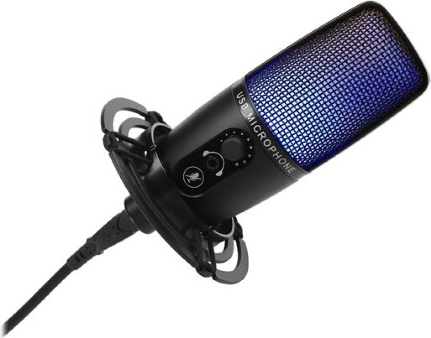 Gear4U Streaming Microphone RGB - Mikrofon - USB - svart