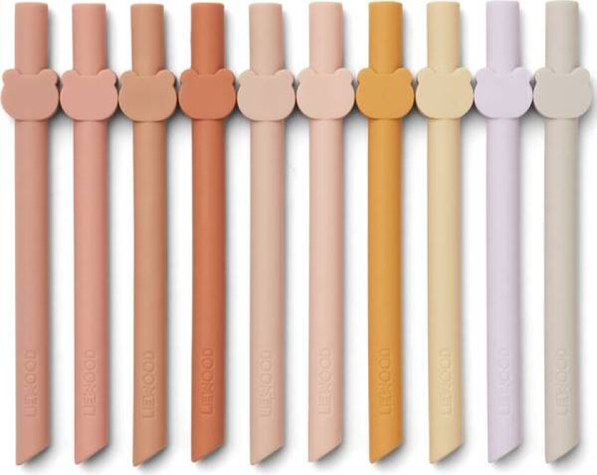 Badu Sugerør 10-Pack Rose Multi Mix