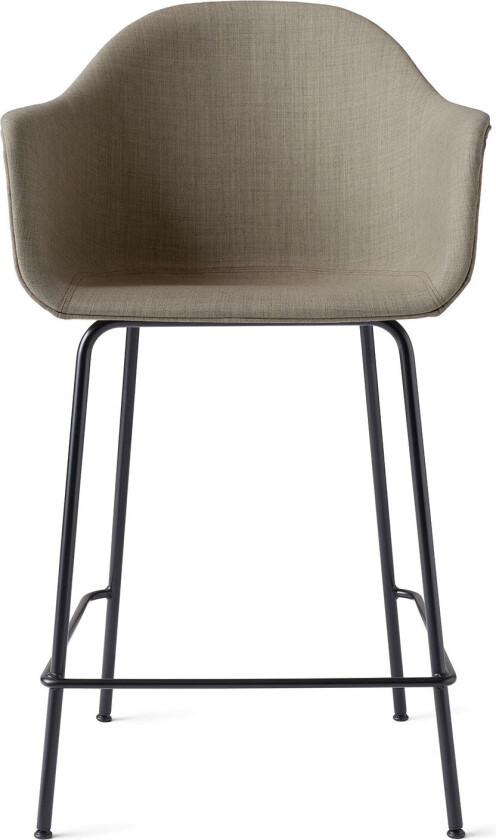 Harbour Counter Chair Black Steel Base Shell Textile Remix 2, 233