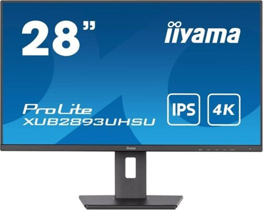 28" iiyama ProLite XUB2893UHSU-B5 - LED monitor - 4K - 28" - 3 ms - Skjerm