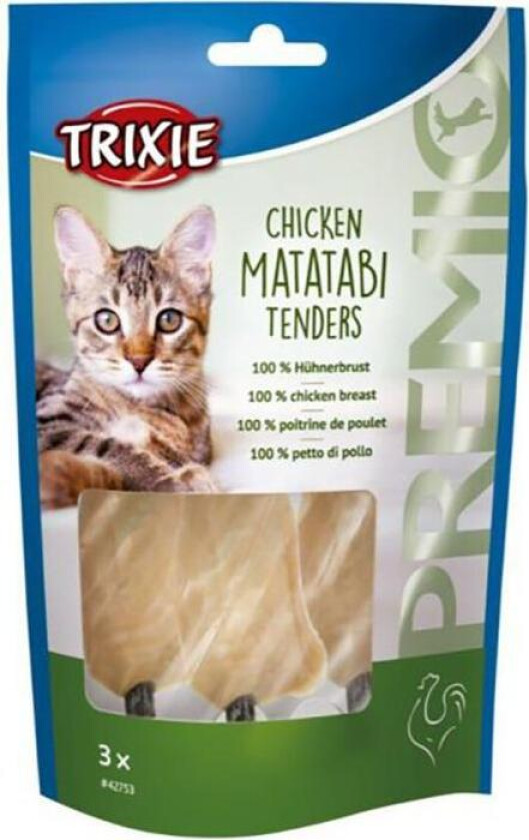 Godbiter Premio Kylling Matatabi Pinner 55 g