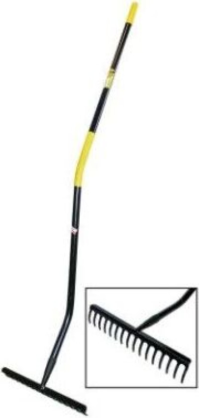 Tip Rake reinforced with 16 teeth with a metal handle
