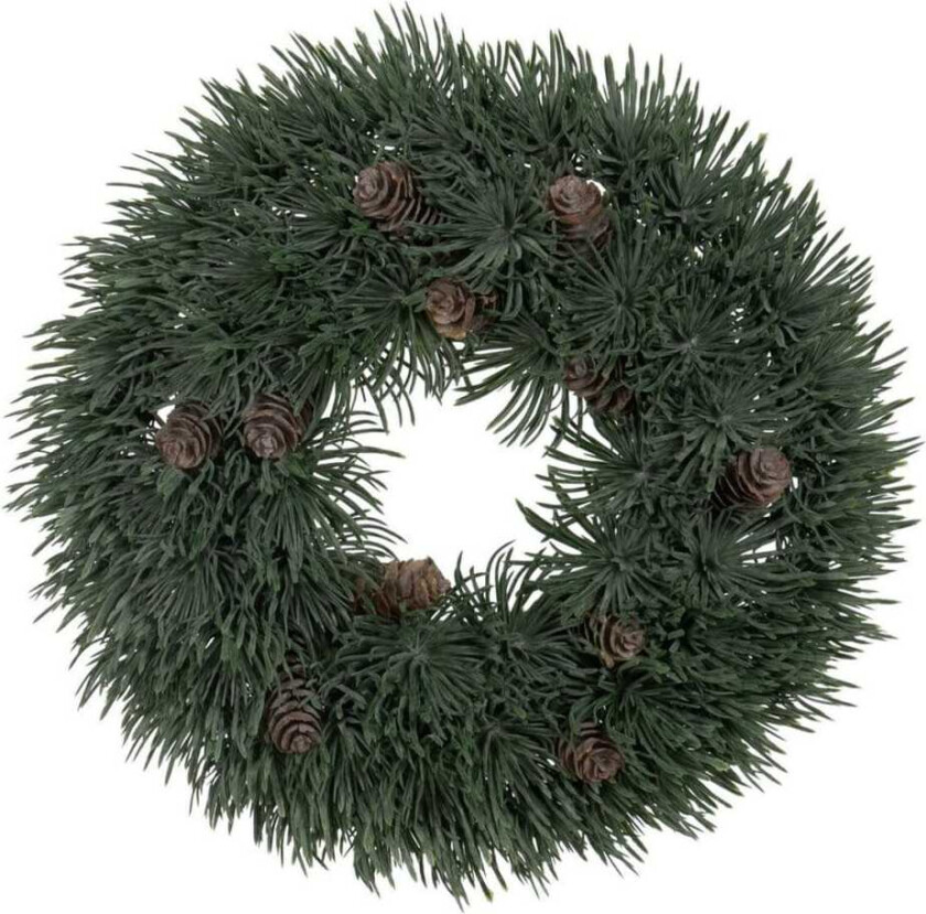 Julekrans Grønn PVC 28 x 28 cm