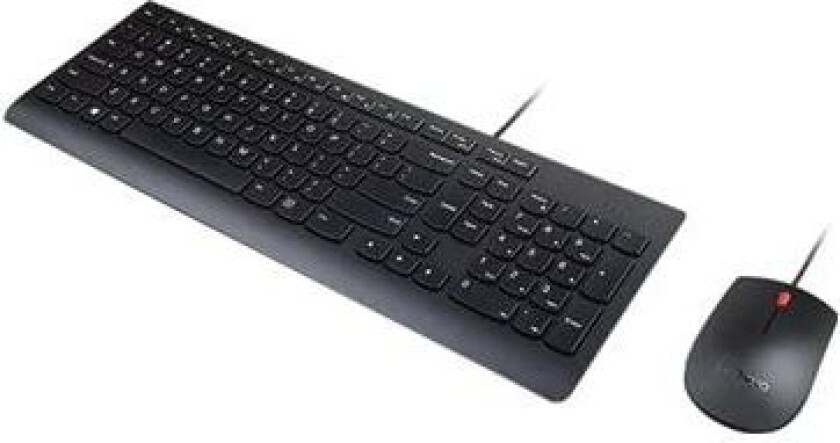 Essential Wired Combo - tastatur og mus-sæt - UK-engelsk - Tastatur & Mussett - Svart