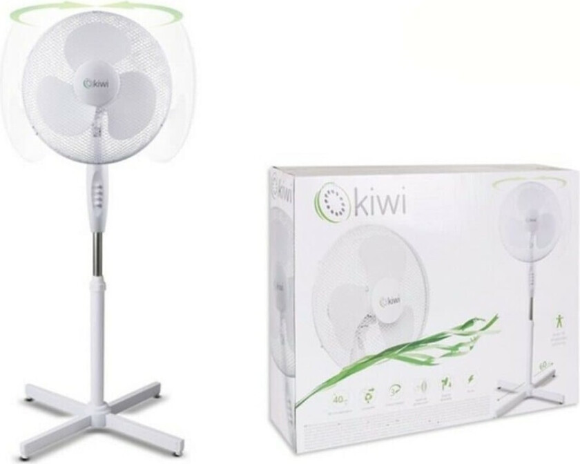 Stående vifte Kiwi Hvit 45 W (Ã 40 cm)