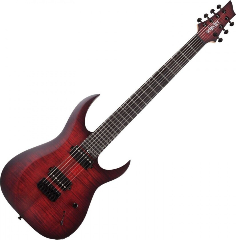 Schecter Sunset-7 Extreme Scarlet Burst