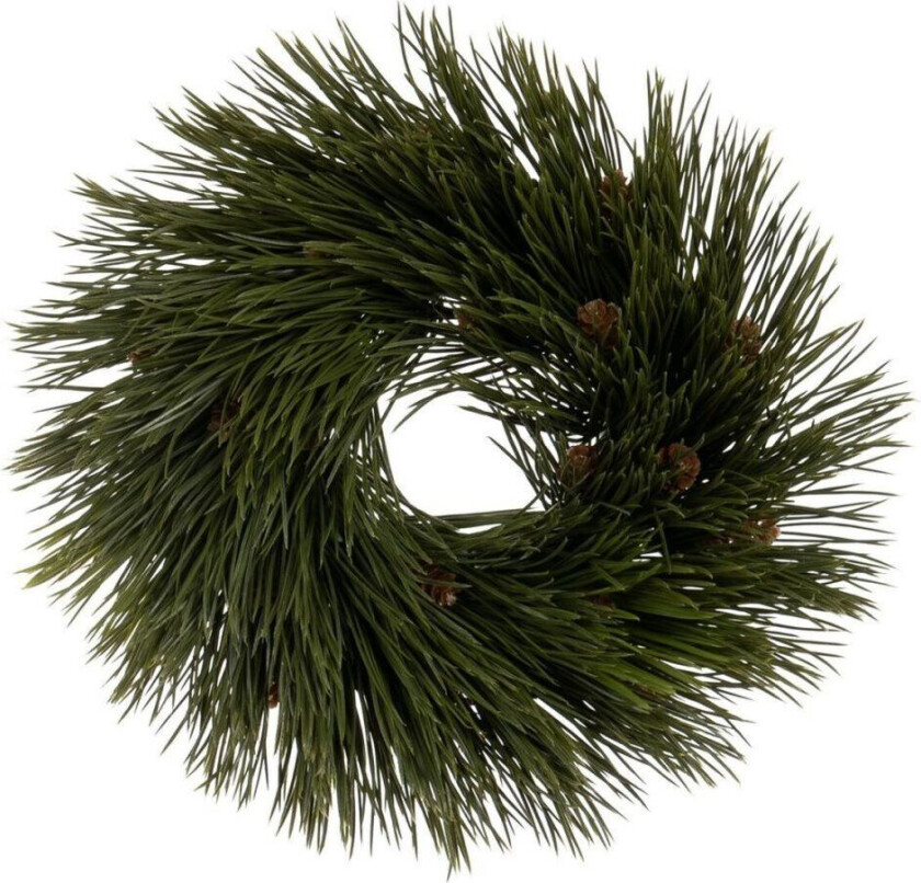 Julekrans Grønn PVC 27 x 27 cm