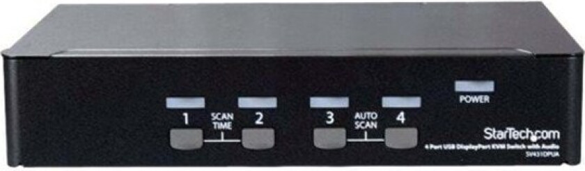 4-Port DisplayPort KVM Switch - 4K 60Hz - KVM / audio-switch - 4 porte