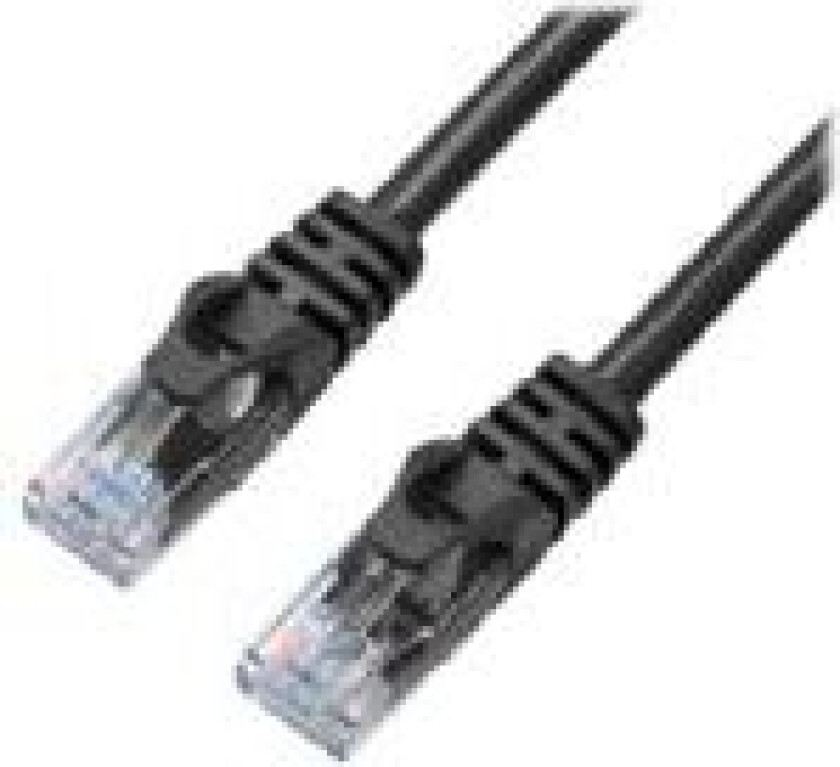 X-Shield - Nettverkskabel - RJ-45 (hann) til RJ-45 (hann) - 50 cm - UTP - CAT 6 - halogenfri, formstøpt, uten hindringer - svart