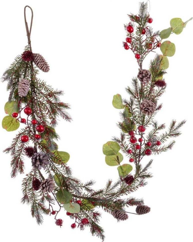 Julekrans Flerfarget Plast Skum Ananas 150 cm