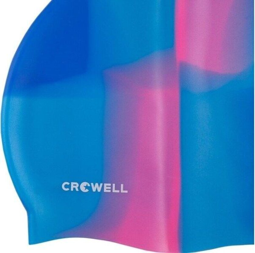 Crowell Crowell Multi Flame badehette i silikon, blå og rosa, col.09
