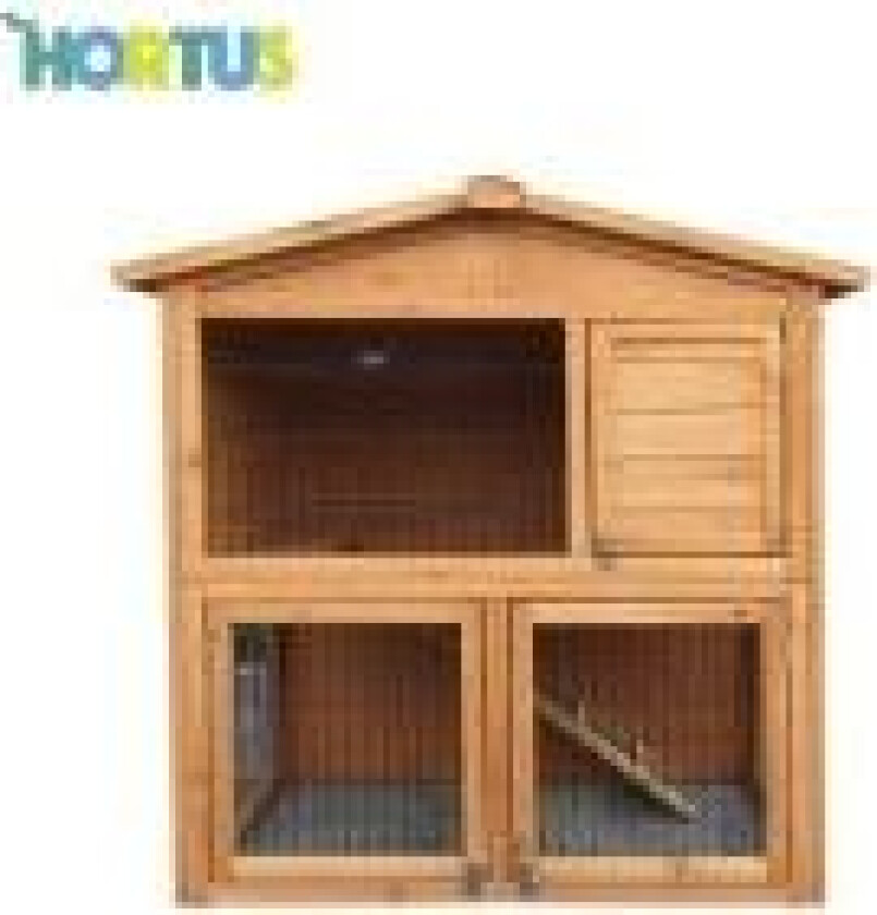 NSH Nordic Kaninbur i træ brunbejset 101,5 x 54,7 x 100 cm (505-195)