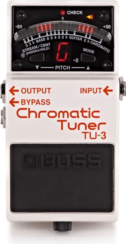 Boss Tu-3 Gitar/bass Stemmemaskin I Pedalutførelse