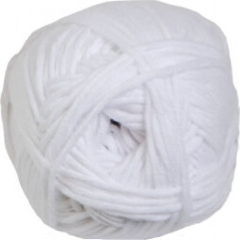 Valencia Cotton Garn 1000 Hvit