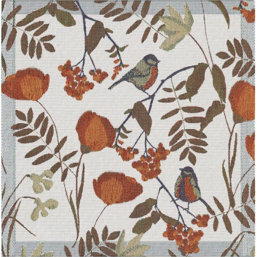 Fåglabäck serviett 35x35 cm Brunt-orange
