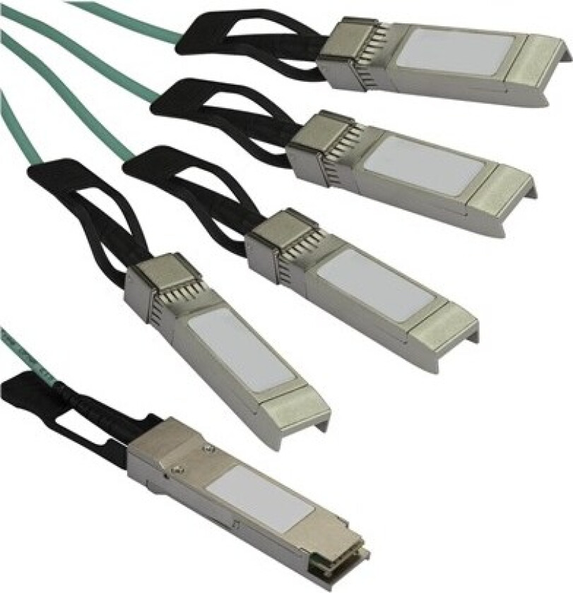 Bilde av Cisco QSFP-4X10G-AOC7M Compatible QSFP+ Breakout Cable - 7 m - breakout cable - 7 m - black