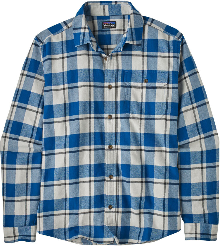 Men's L/S Cotton in Conversion LW Fjord Flannel Shirt L, Captain: Endless Blue