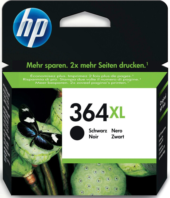 Hp Blekk Svart 364xl, 550 Sidor