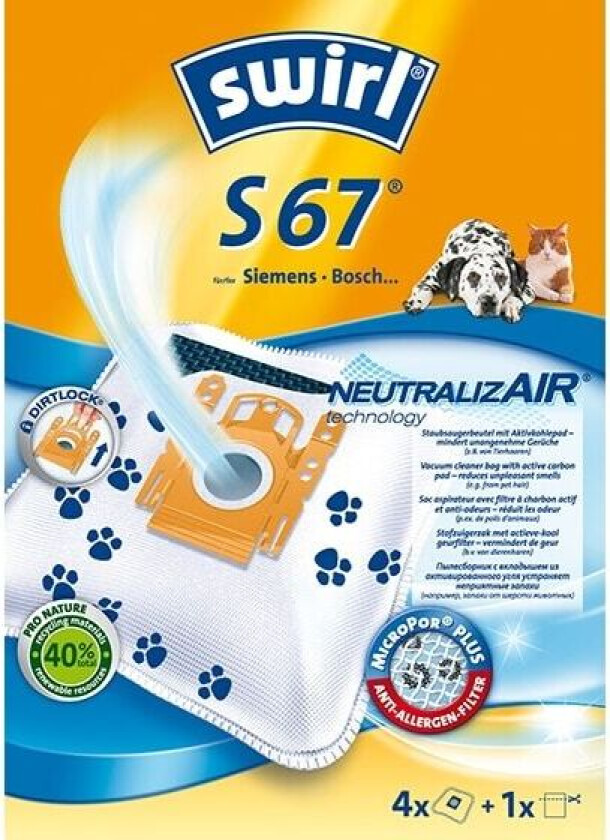 Dammsugarpåsar S67 4ST (OBS 3ST DFP)