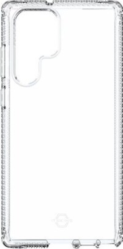 ITSKINS Spectrum Clear - Baksidedeksel for mobiltelefon - antimikrobielt - polymer, termoplast-polyuretan (TPU), Impacthane - gjennomsiktig - for Samsung Galaxy S22 Ultra