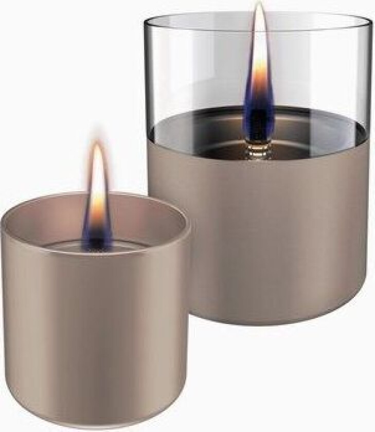 Bilde av Lilly Bordlykt 8+10 Champagne 2-pkt