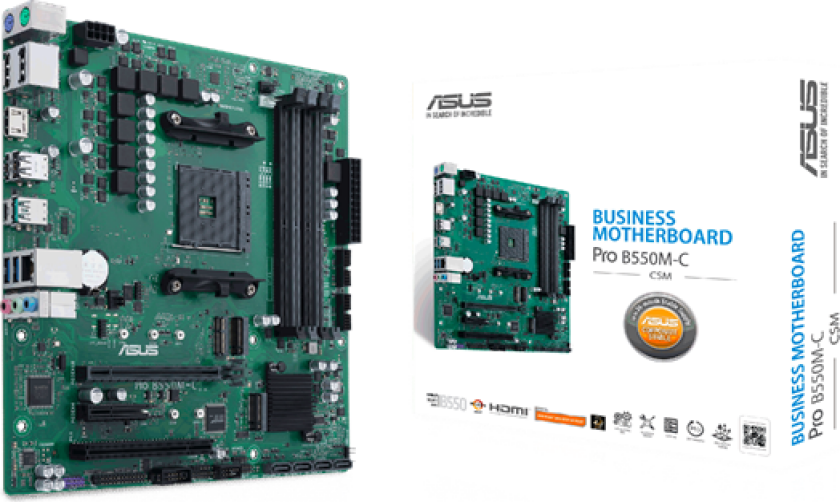 Pro B550M-C/CSM Hovedkort - AMD B550 - AMD AM4 socket - DDR4 RAM - Micro-ATX